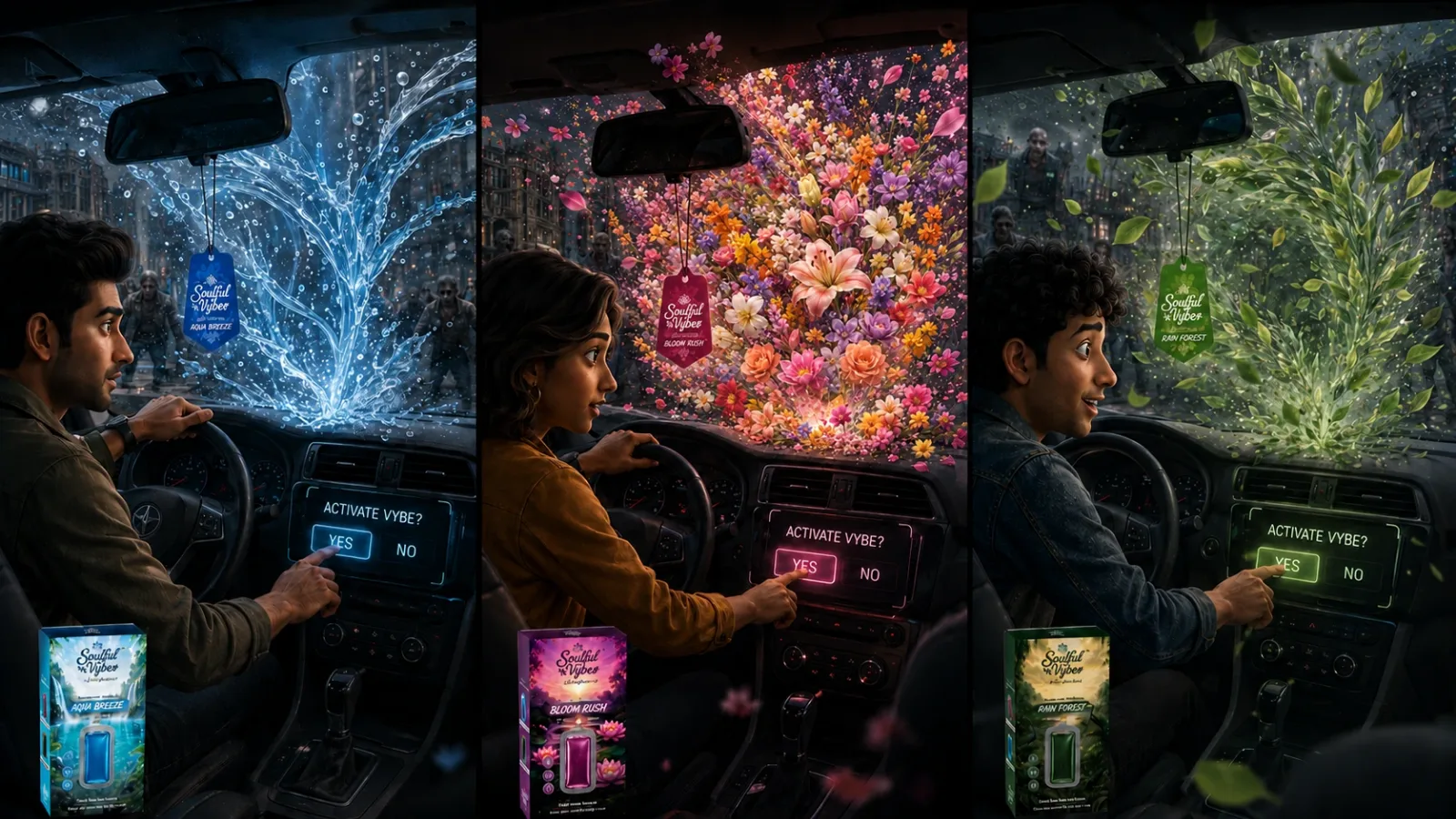 Still from Soulful Vybes: car perfume